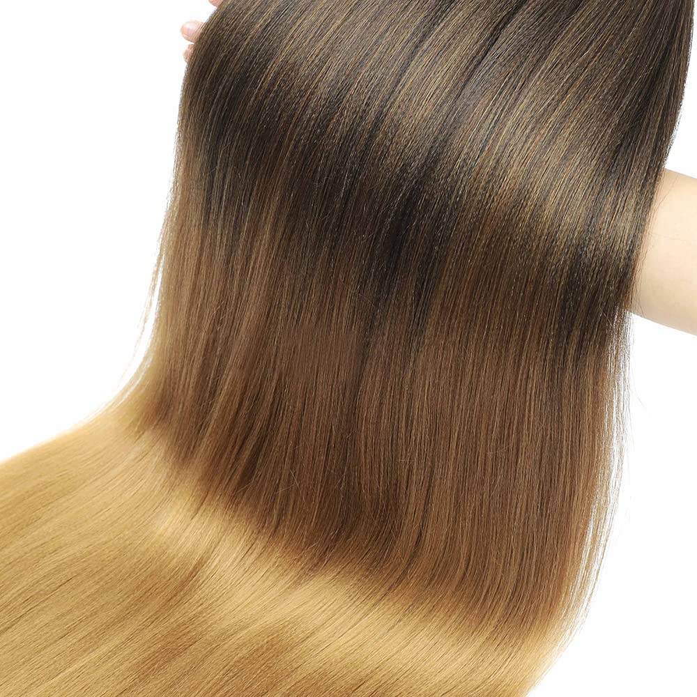 Pre Stretched Braiding Hair Ombre 36 Inch Long Brown Braiding Hair 8 Packs Easy Braids Hair Yaki Straight Hot Water Setting Synthetic Ombre Braid Hair Extensions for Crochet Hair Braiding Twist