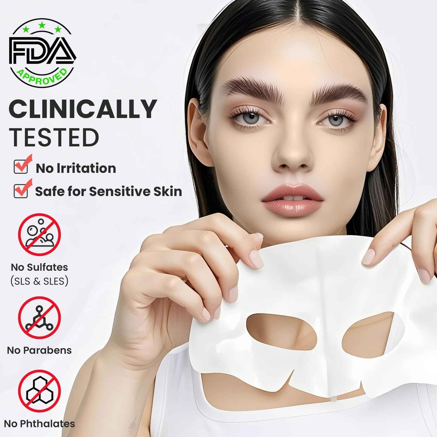 Dianzan Korean Overnight Bio-Collagen Mask, Deep Moisturizing, Firming, Glowing Glass Skin Mask, Brings Glass-Like Glow, Shrinks Pores, Diminishes Fine Lines, Gentle on Sensitive Skin, 35g x 4ea