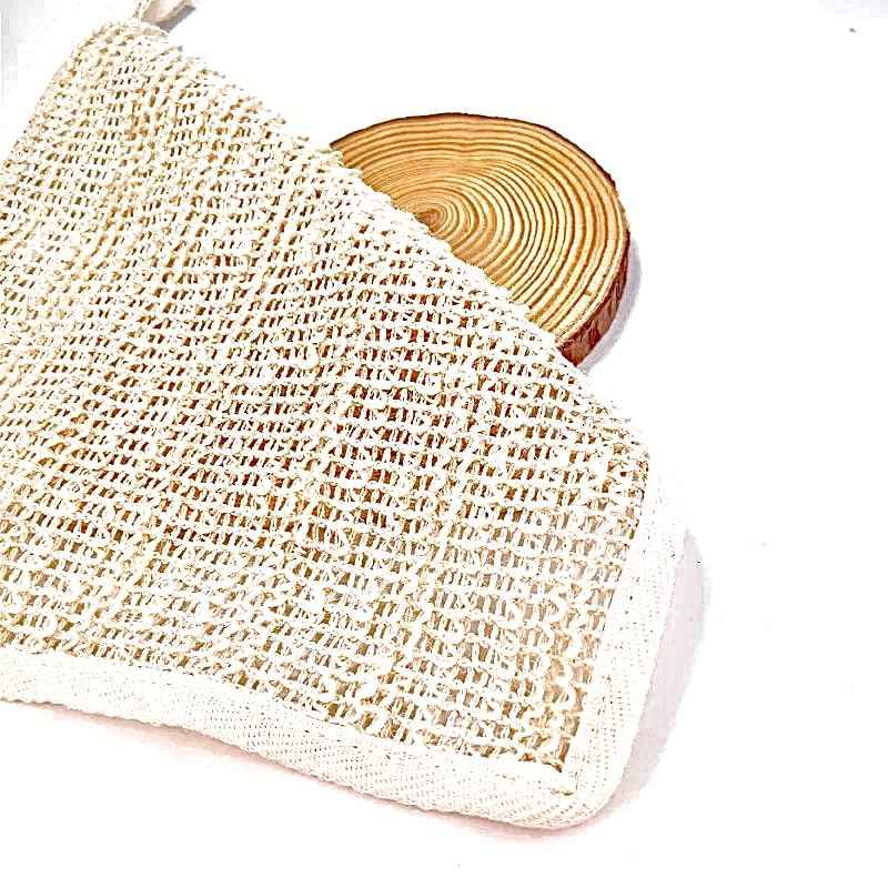 100% Natural Sisal Washcloth. Gentle Exfoliation for Smoother Skin. Durable & Reusable for Face & Body. 100% Biodegradable. Removes Dead Skin Cells + Stimulates Circulation & Energy. (3 Pcs)