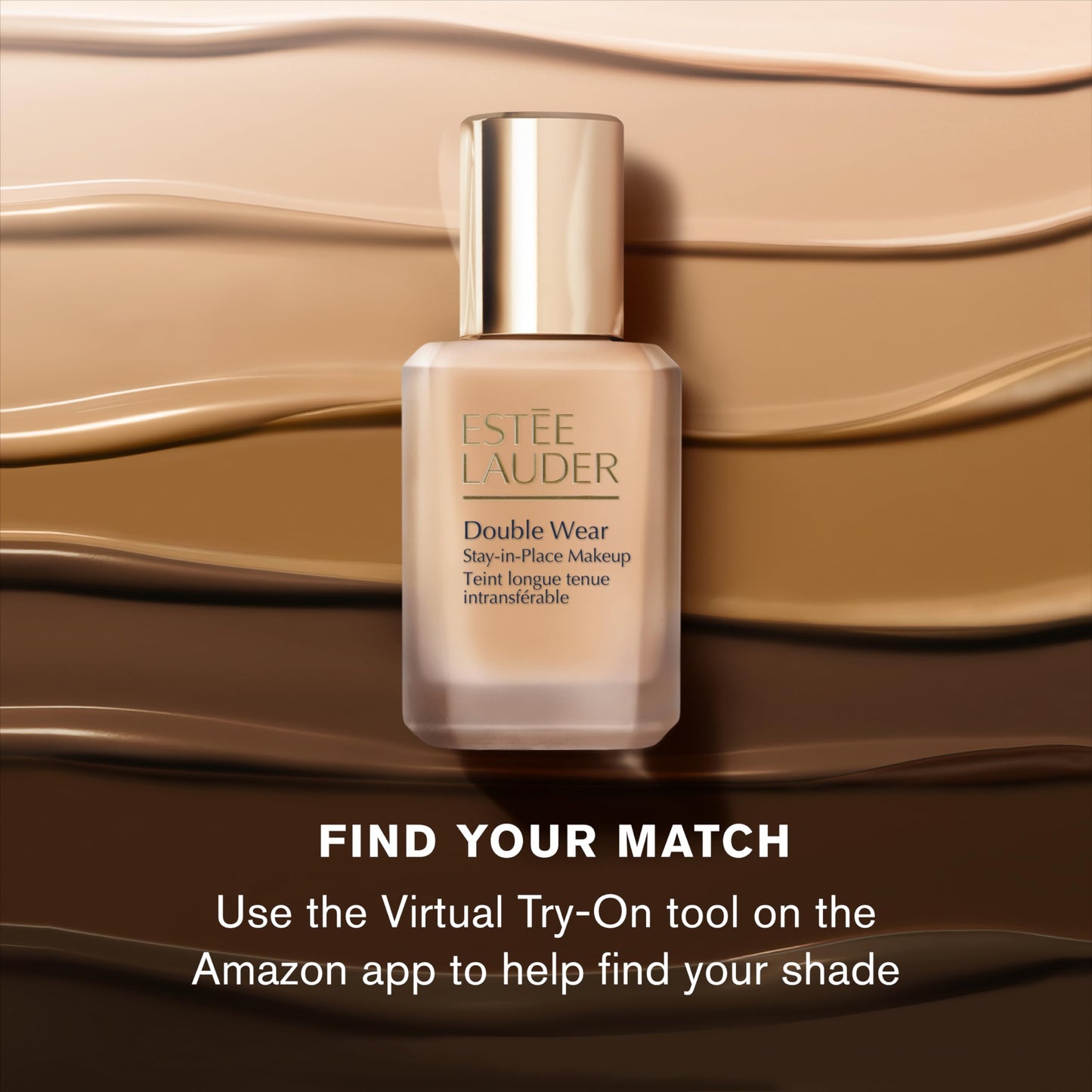 Estée Lauder Double Wear Stay-in-Place Foundation Makeup | 36-Hour Long-Wear Matte Foundation, 1 Fl Oz, 2C1 Pure Beige