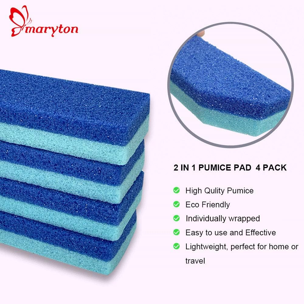 Maryton Natural Pumice Stone for Feet - Lava Foot Exfoliator Scrubber Pedicure Tools, Dead Skin Corn Callus Remover for Feet and Hands, 1 Count