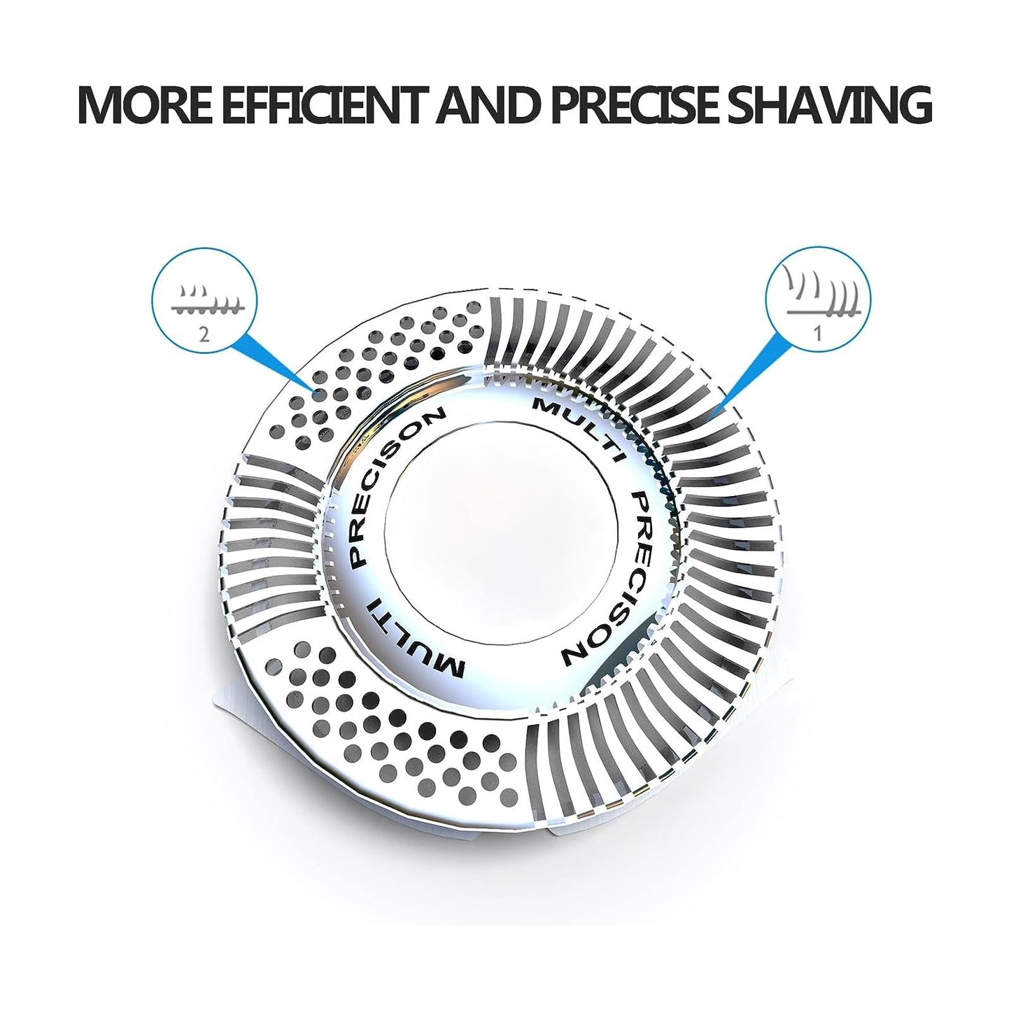 SH50 Compatible Replacement Head for Norelco Series 5000 Shavers | High Compatibility with Philips S5000/S6000/S5100/S5500 Models | 1-Pack (sh50-6 pcs)