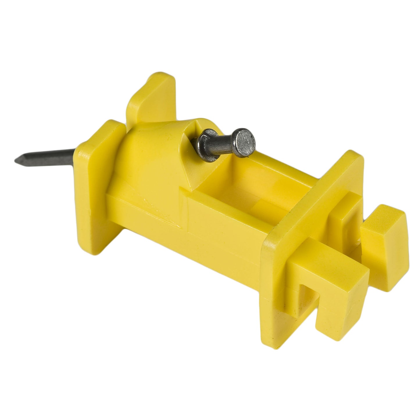 Zareba IWNY-Z Slant Nail Insulator, 25 per Bag Yelllow