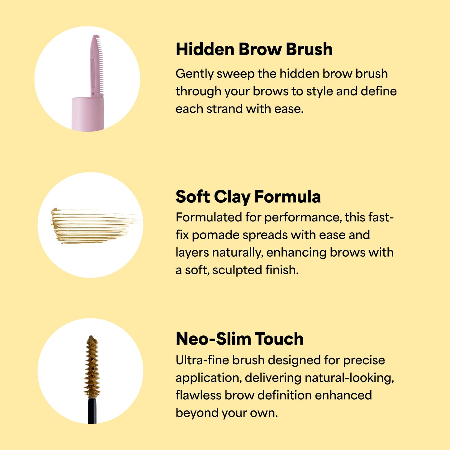 ENTROPY MAKEUP Tough Brow Finisher, 2-In-1 Brow Tint Mascara with Built-In Comb, Skinny Brush, Long-Lasting, Lightweight, Natural Hold and Soft Tint, Mocha Mousse