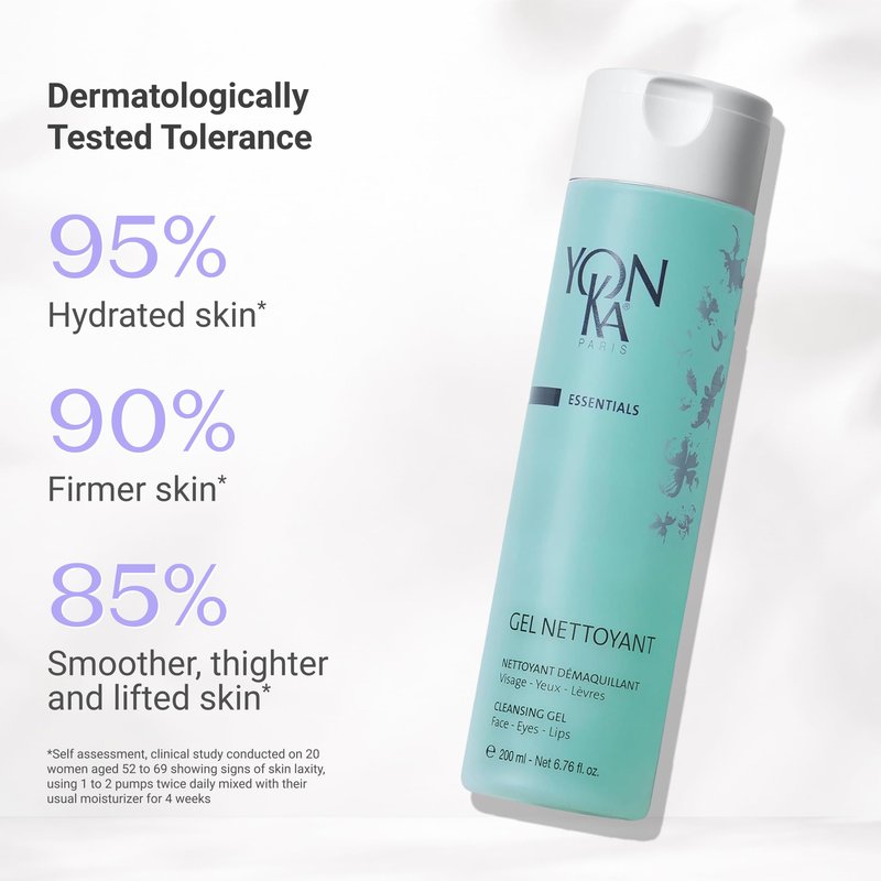 Yon-Ka Gel Cleanser | Gentle Foaming Face Wash & Makeup Remover | Cleanses Pores and Balances Skins pH with Red Algae & Amino Acids | For Acne Prone & Oily Skin | Paraben-Free | 6.76 fl oz