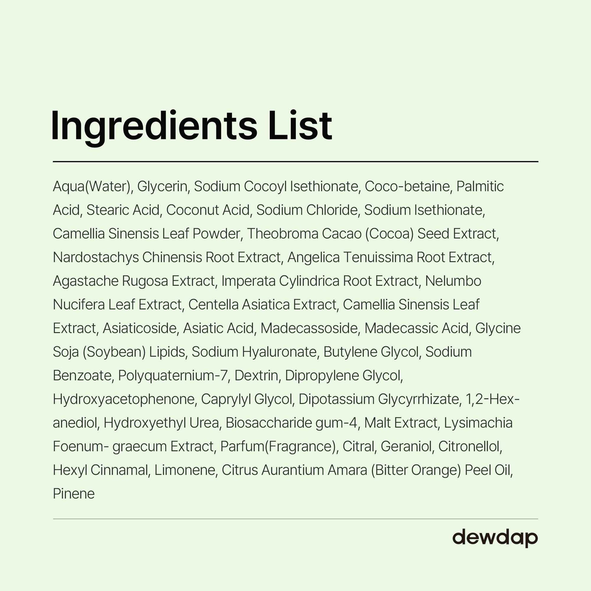 DEWDAP Cicatea Pore Sebum Facial Cleanser, Face Mask, Gentle Scrub, Face Wash with Centella Asiatica Hyaluronic Acid, Blackhead Remover Care, All Skin Types, Korean Skincare (5.07 Fl Oz / 150ml)