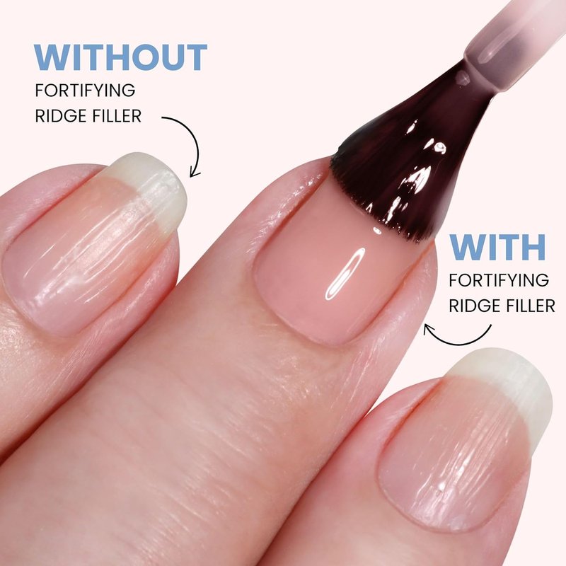 Nail Ridge Filler - Smoother & Strengthener for Damaged Nails - Vegan, Cruelty-Free, Paraben-Free | 0.4 fl oz