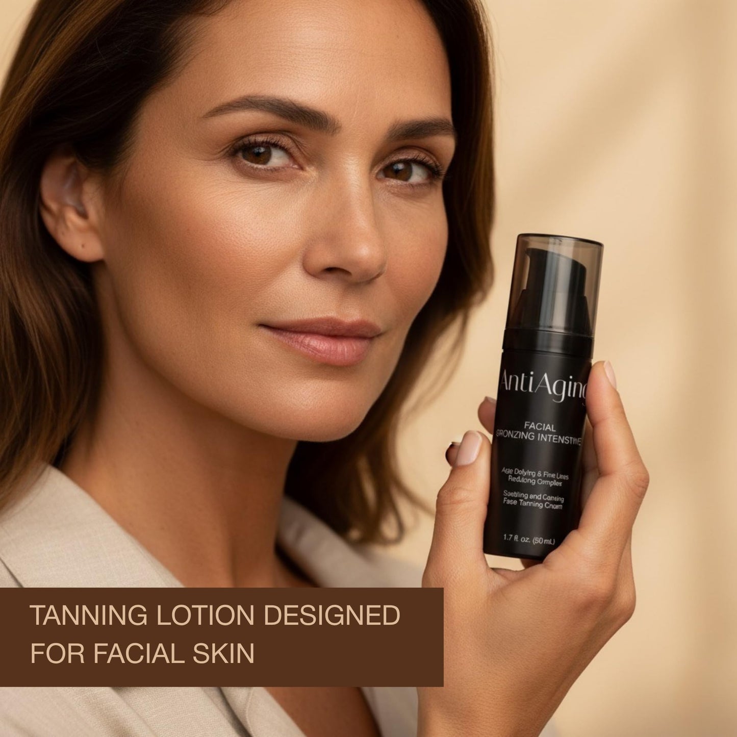 Onyx Anti-Aging Face Tanning Lotion for Tanning Beds - Hydrating Indoor Tanning Bed Lotion with TanTouch, Intense Tanning Moisturizer, Accelerates Tanning, Anti-Aging Skin Protection, 1.7 fl oz