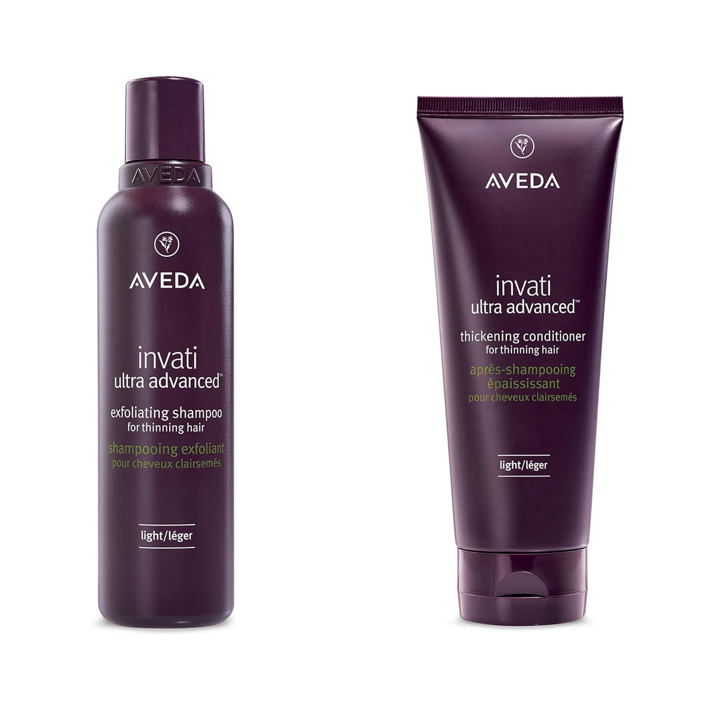 Aveda Invati Ultra Advanced Exfoliating Shampoo & Thickening Conditioner Duo - For Fine to Medium Thinning Hair | 6.7 Fl Oz