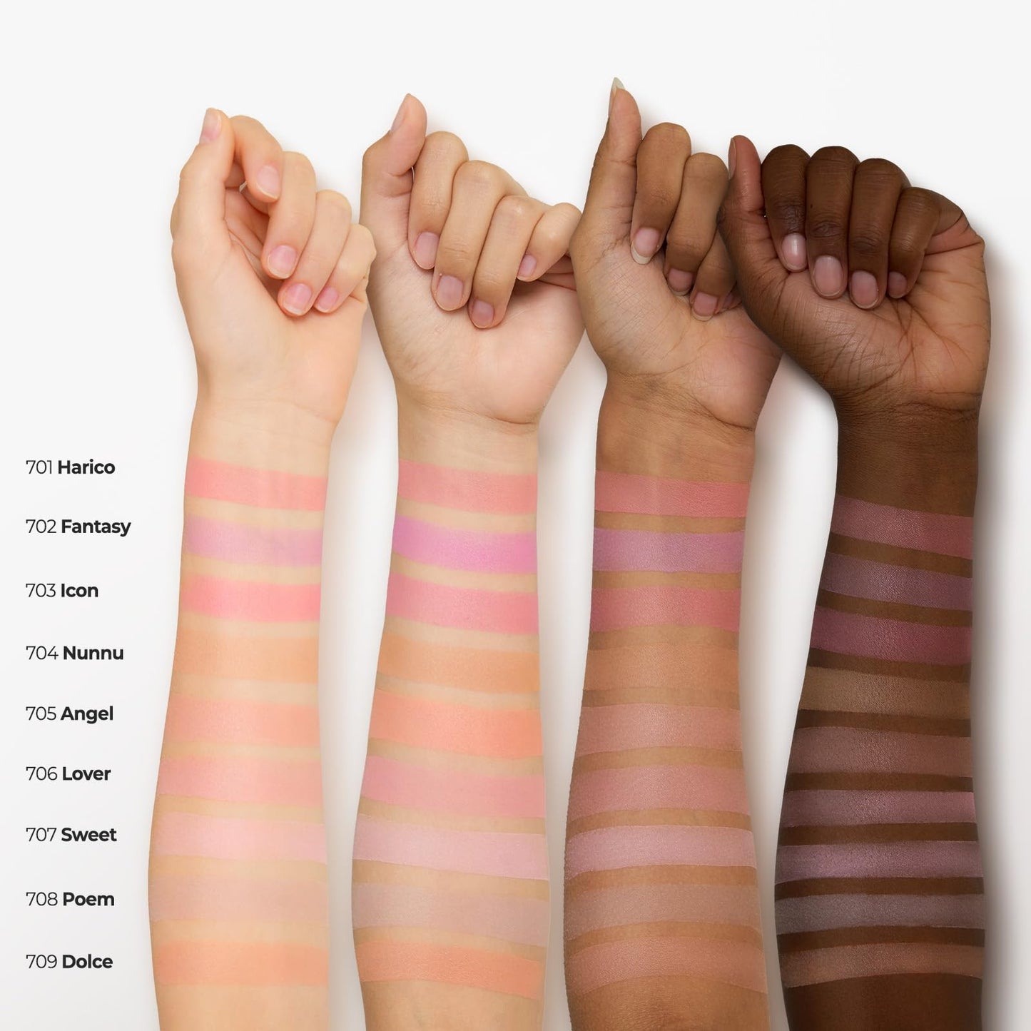 Laka Love Silk Blush, Radiant Powder Blush, Silky, Buildable Color with a Natural Glow, Long Lasting, Moisturizing Formula for a Fresh, Flushed Look, K-Beauty (#703 Icon)