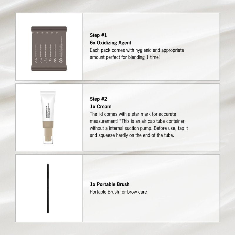ENTROPY MAKEUP Brow Color Ash Brown, Long-Lasting Eyebrow Kit for Natural-Looking Brows, Up to 4 Weeks, Nourishing Aloe Vera & Moringa Extract, 6 Applications, Easy-to-Use