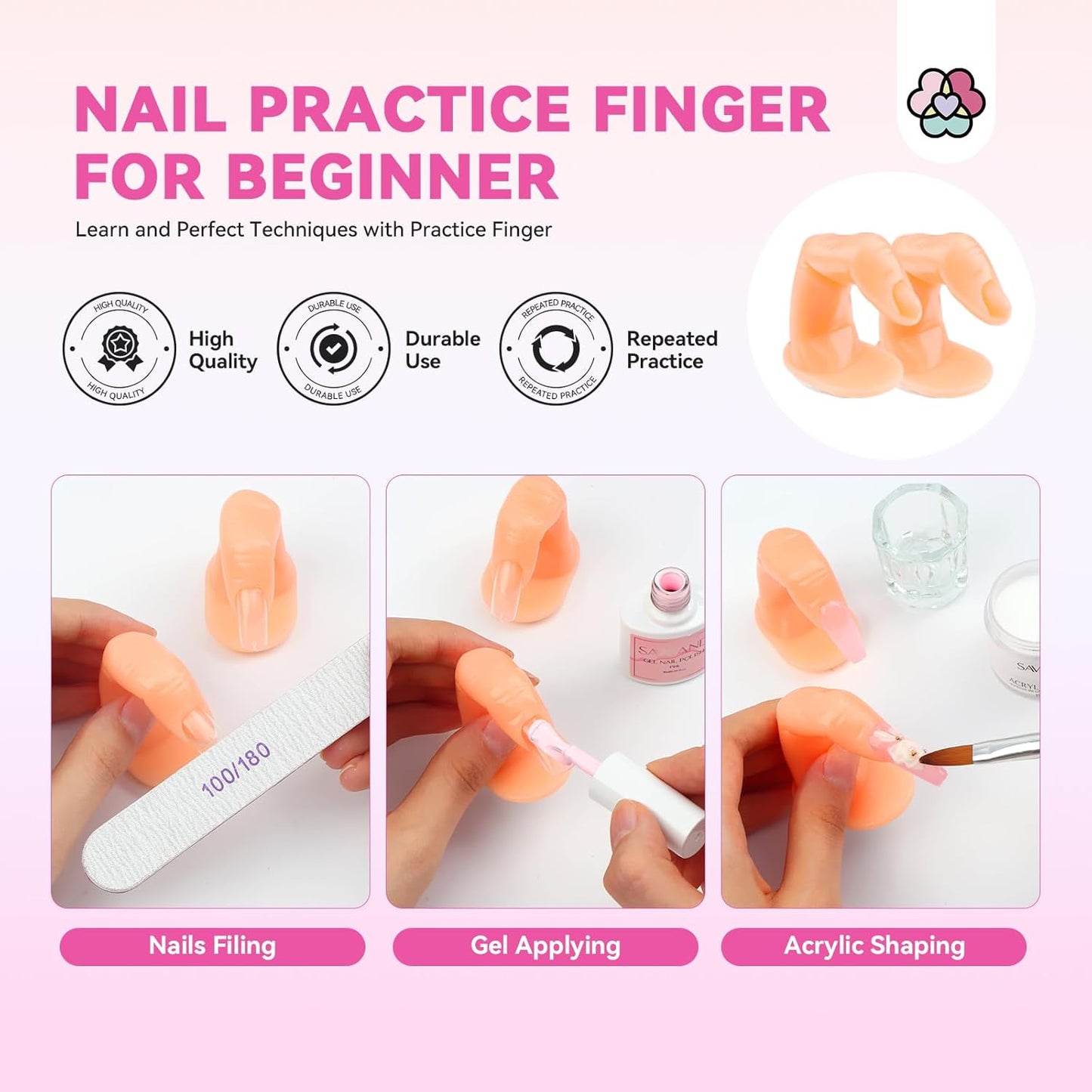 Acrylic Nail Kit - Complete Professional Set for Beginners | UV Light, Powder & Gel Polish, Essential Tools