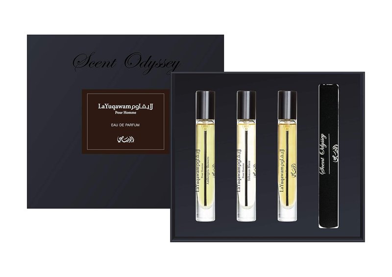 Rasasi La Yuqawam Gift Set for Men | 3-Piece EDP Collection - 0.25oz Each