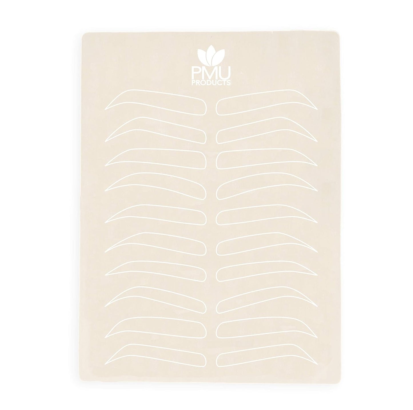 Microblading Practice Skin - Double-Sided Realistic Latex for Hairstroke Tattoo | Eyebrow Designs (White - 5)