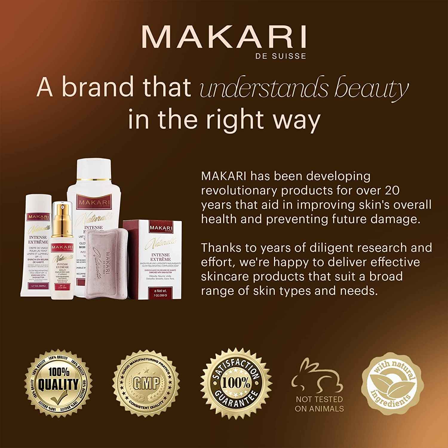 Makari Intense Extreme Toning Spot Treatment Serum SPF15 (1.7 oz) | Skin-Rejuvenating Serum with Shea Butter for Dry to Normal Skin Types | Helps Fade Blemishes, Soothe Wrinkles, and Brighten Skin