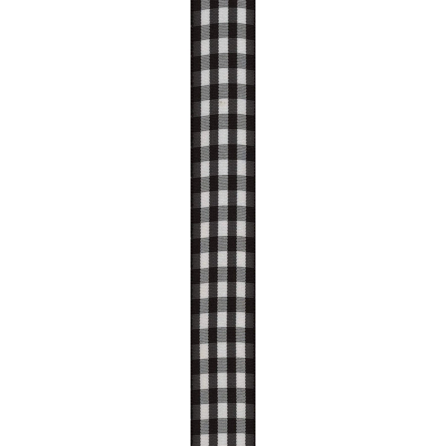 Offray Taffeta Gingham Check Craft Ribbon, 7/8-Inch x 9-Feet, Black