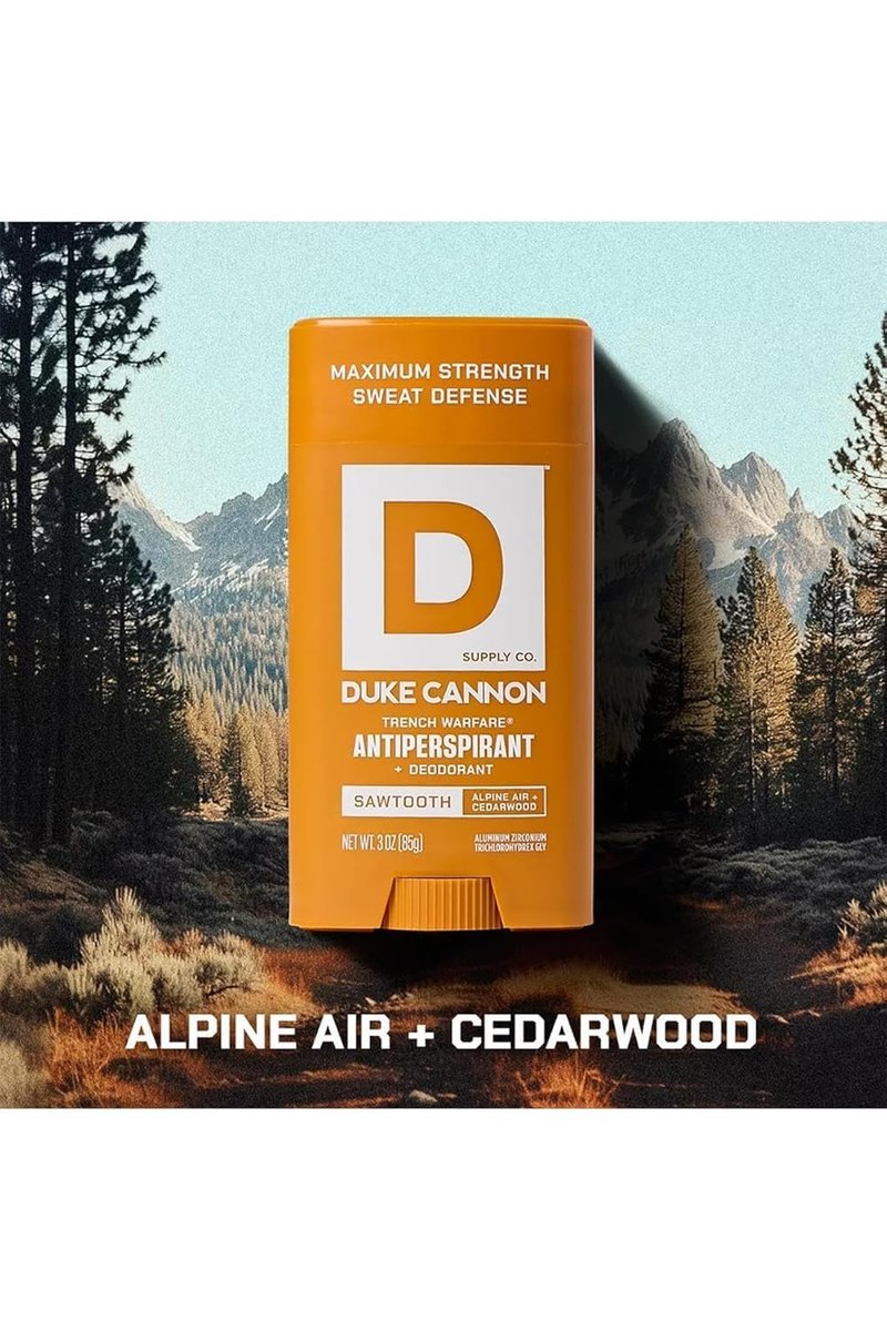 Duke Cannon Antiperspirant Deodorant for Men - Alpine Air & Cedarwood Scent | 3 oz, Long-Lasting Sweat Protection