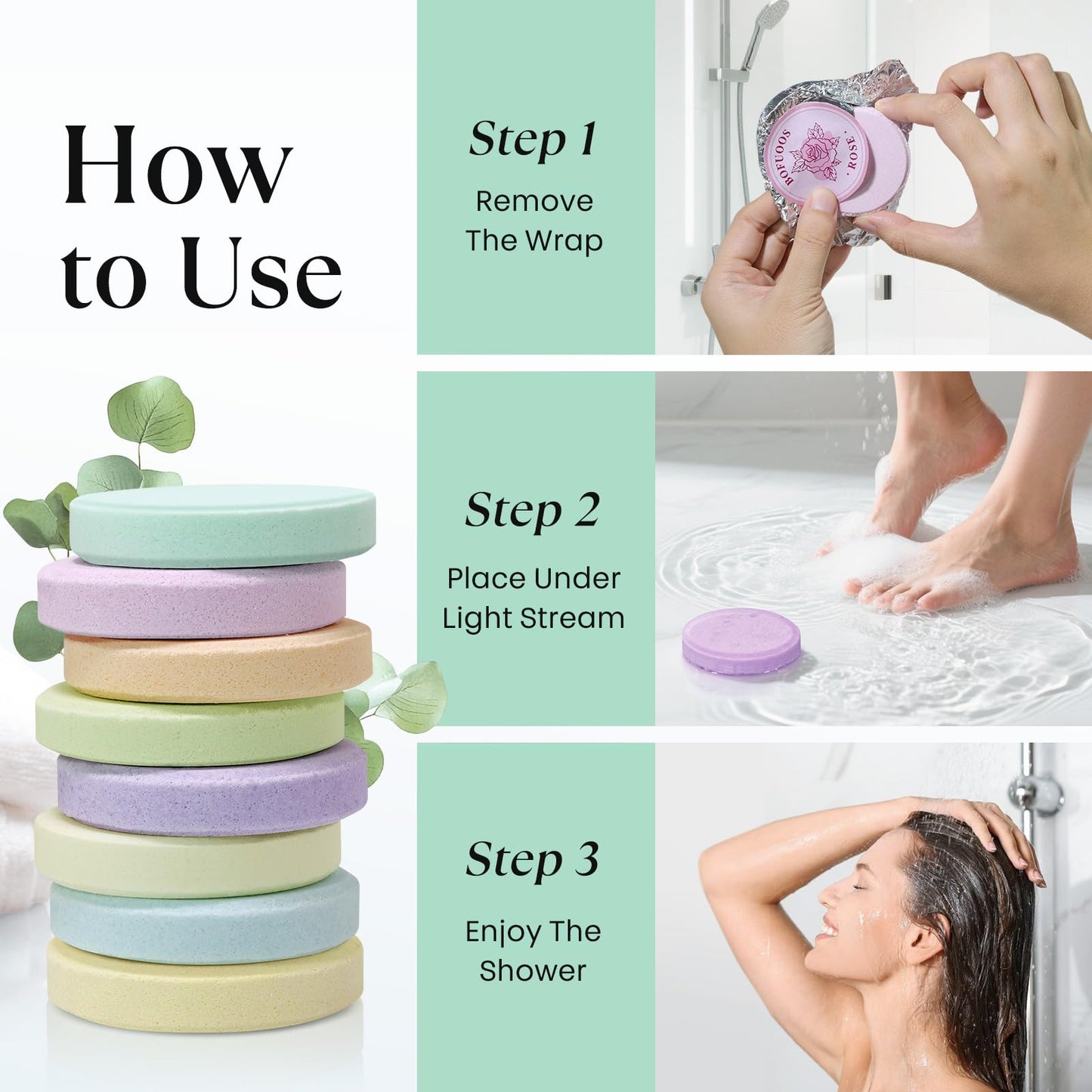 Bofuoos Shower Steamers Aromatherapy, Birthday Gift for Women Teen Girl Mom