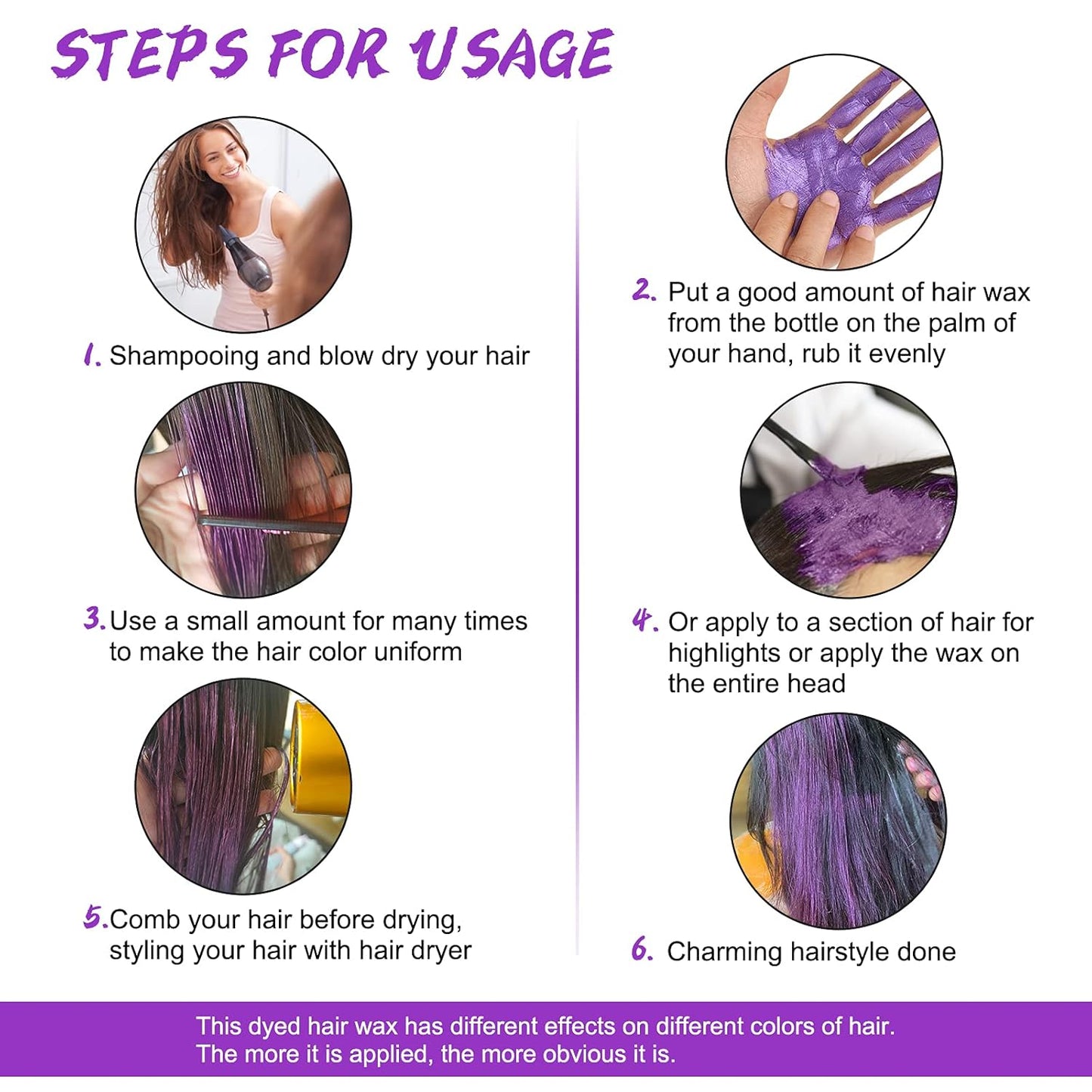 Temporary Hair Color for Kids, Ultikare Orange Hair Dye Washable Natural Hair Wax Color Chalk Mud Cream DIY Hairstyle Clay For Dark Hair Halloween, Cosplay, Party, Christmas Gift Girls 3.4 Fl Oz