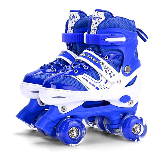 G MGY OLED Roller Skates for Kids, Girls Roller Skates, Fun Illuminating with All 8 Wheels, Indoor Skates for Girls Boys for Kids, Children Childhood Skates