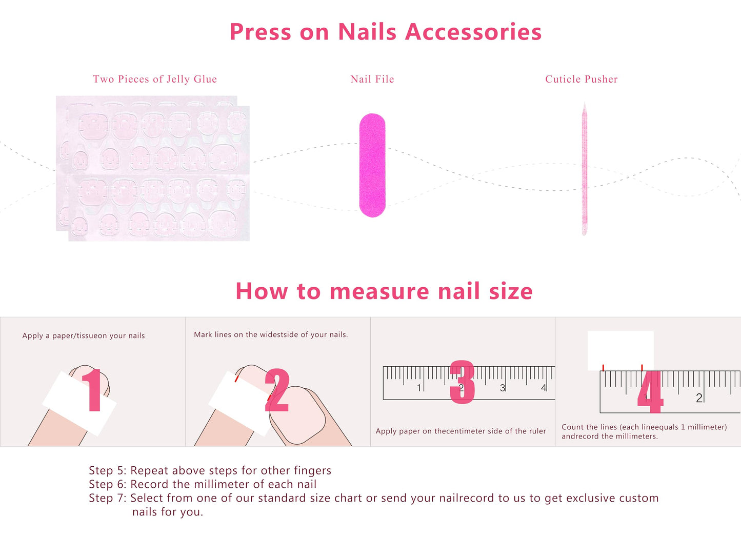 LOVFUL Press on Nails Candy Diamonds & White French Tip | Handmade with Full Covered Crystals | Reusable Fake Nails | Square Regular 1.0 in | H36-L