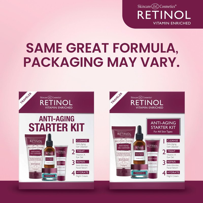 LIVAURA Retinol Anti-Aging Starter Kit – Facial Cleanser & Face Wash for Women, Skin Care Set with Anti Aging Serum, Daily Gentle Skin Cleanser for Oily, Combination & Acne Prone Skins, Facial Care