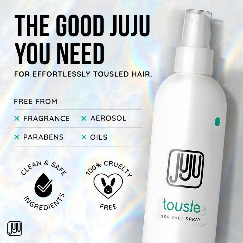 Tousle Sea Salt Spray Men & Women 8 Fl Oz Founded in California (New Clean Formula) - Natural Sea Salt Spray Hair, Hair Texturizer for Women, Fragrance-Free Texture Sprays, Surfer Texturizer for Men