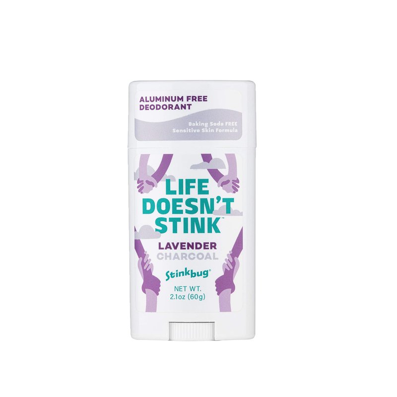 Natural Organic Deodorant Stick with Lavender, Coconut Oil and Activated Charcoal, Aluminum Free Deodorant by Stinkbug Naturals, 2.1 Ounce Pack of 1