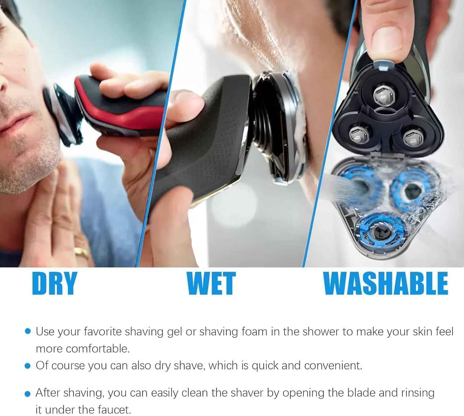 SH90/62 Blades Compatible with Philips Norelco Series 9000 Replacement Heads,Upgrade Sh90 Replacement Heads Shaver for Norelco Series 9000(S9xxx) Electric Razor Shaver,Double-Layer Blades