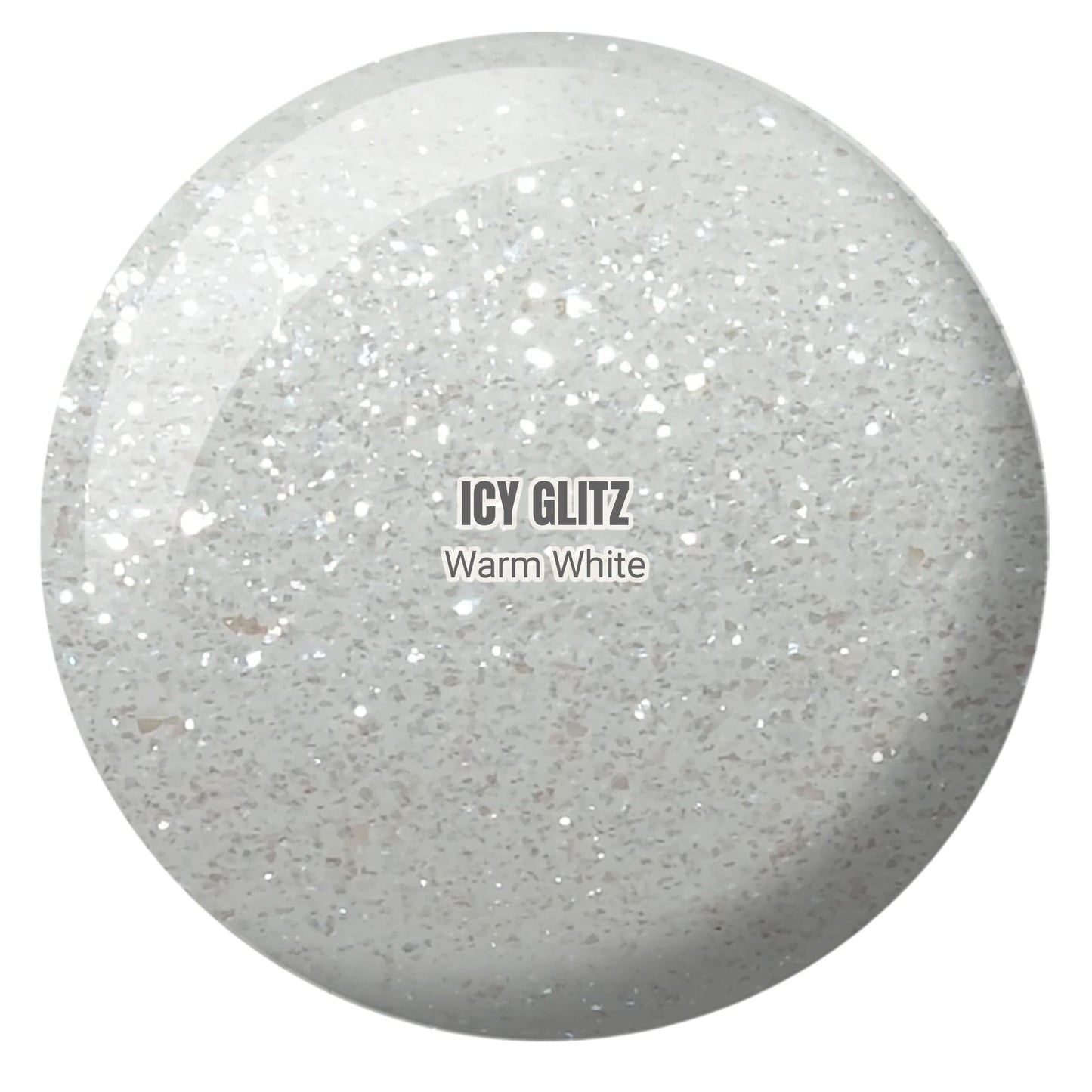 DND Gel Diva Polish Set, Mirrorball Collection, UV/LED Gel Polish and Air Dry Nail Lacquer, Matching Chip-Free Polish Duo, White001 Icy Glitz, 0.5 Fl Oz Each
