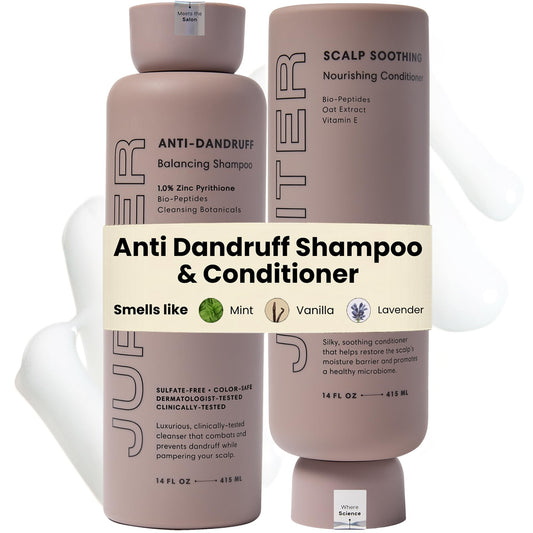 Jupiter Balancing Shampoo & Nourishing Conditioner for Men & Women - Clarifying Cleanse for Oily, Dry & Sensitive Scalp - Hydrates, Softens & Smooths - Color-Safe, Sulfate-Free, Paraben-Free