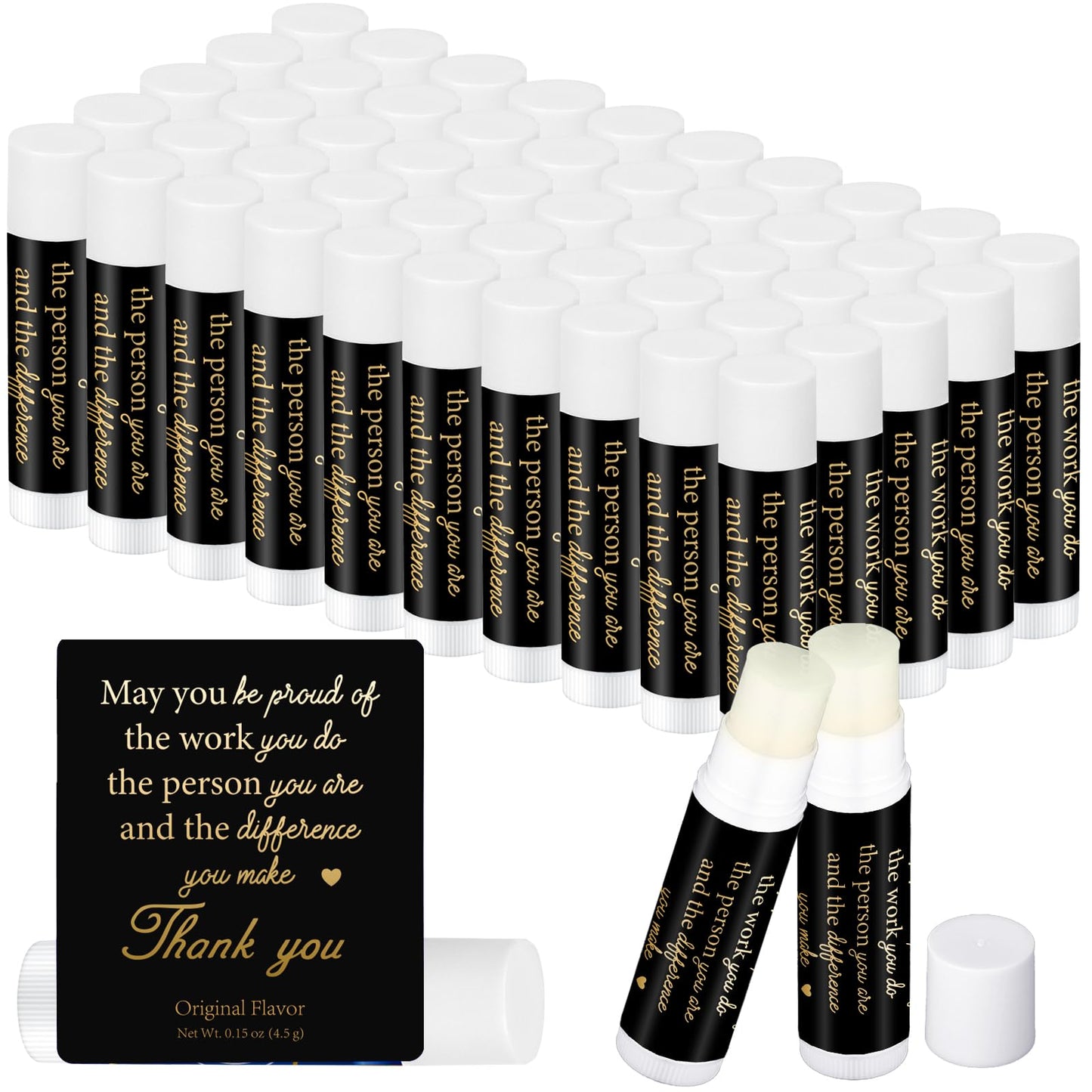 50 Pack Fathers Day Dad Gifts Bulk, Lip Balm Small Bulk Gifts for Men Adults Dad Husband, Party Favors Prizes Moisturizing Lip Gloss for Coworker Employee Staff Men(Be Proud)