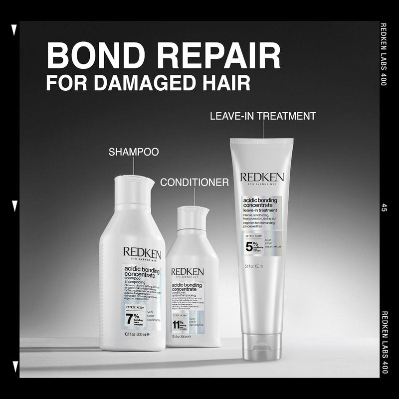 Redken Acidic Bonding Concentrate Leave-In Conditioner | Strengthens Weak & Damaged Hair, Heat Protection & Repair Treatment