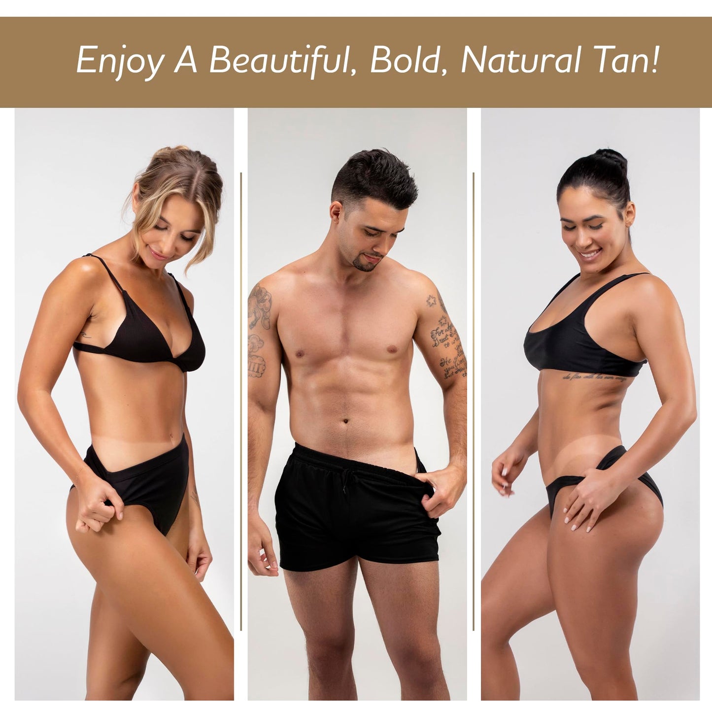 Norvell Glow System Trial Set – 5-Step Sunless Tanning Essentials with Exmitt, Primer, Cleanser, Body Butter & Prolong – Reusable Travel Pouch