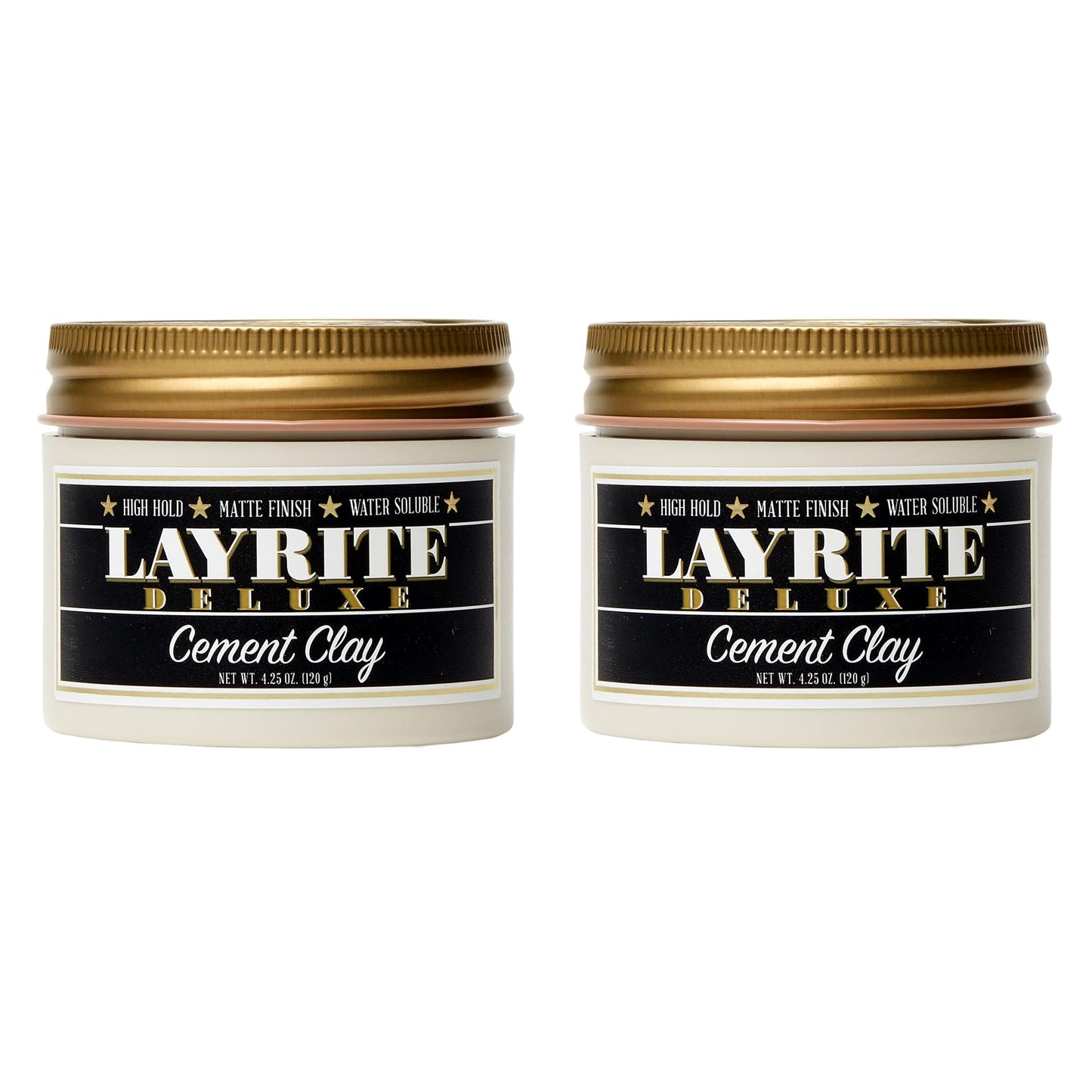 Layrite Deluxe Cement Clay 4.25 oz 2 pack