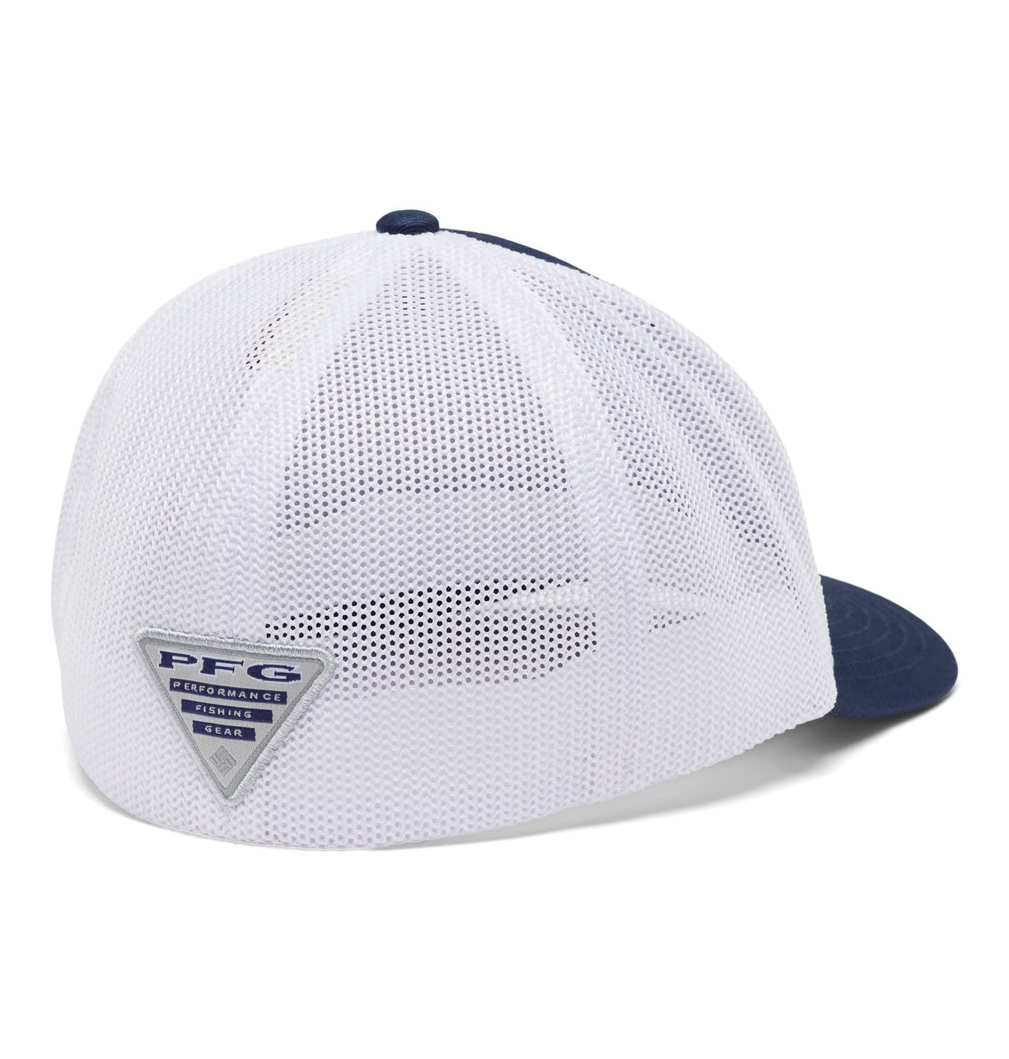 Columbia Unisex PFG Logo Mesh Ball Cap - High Crown, Collegiate Navy, XX-Large