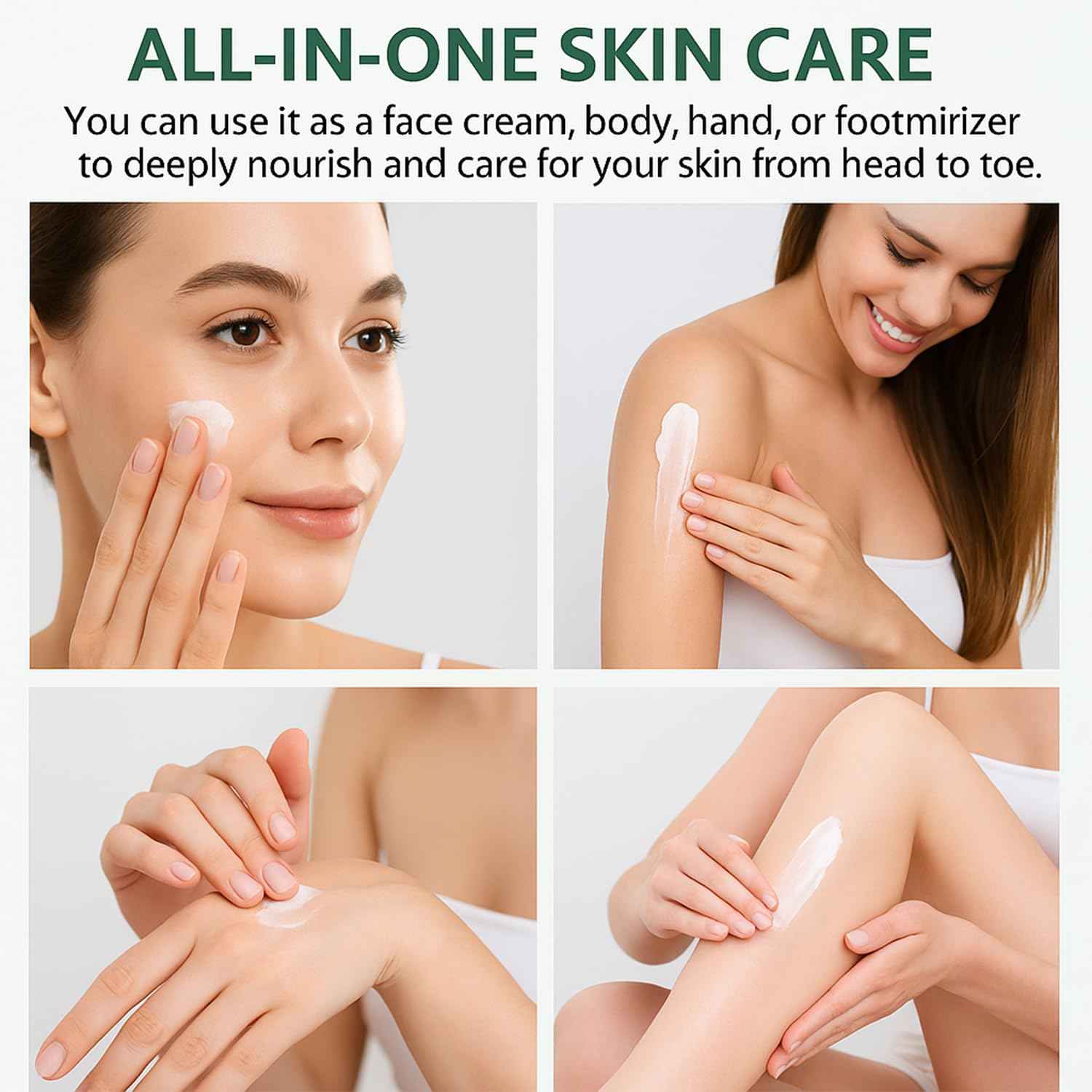 Grass-Fed Tallow Balm with Honey & Beeswax Deep Moisturizing Face & Body Cream Non-Comedogenic, Fragrance-Free For Dry Sensitive Skin Calms Redness 4.2 oz 2PCS