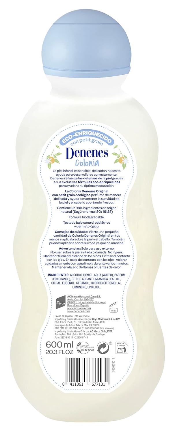 Denenes Baby Cologne - Gentle Fragrance for Infants | 20 oz / 600ml