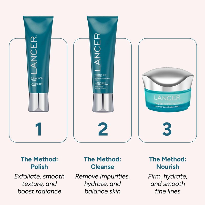 Lancer Skincare The Method: Cleanse Face Cleanser, Daily Face Wash with Salicylic Acid, Normal or Combination Skin, 4.05 Fluid Ounces
