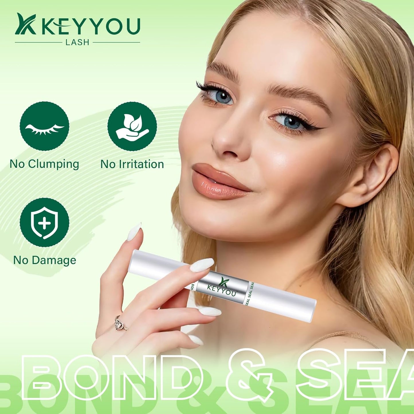 Lash Bond and Seal - Waterproof DIY Lash Extension Glue | Strong, Gentle, Latex-Free, 10ML (Black)