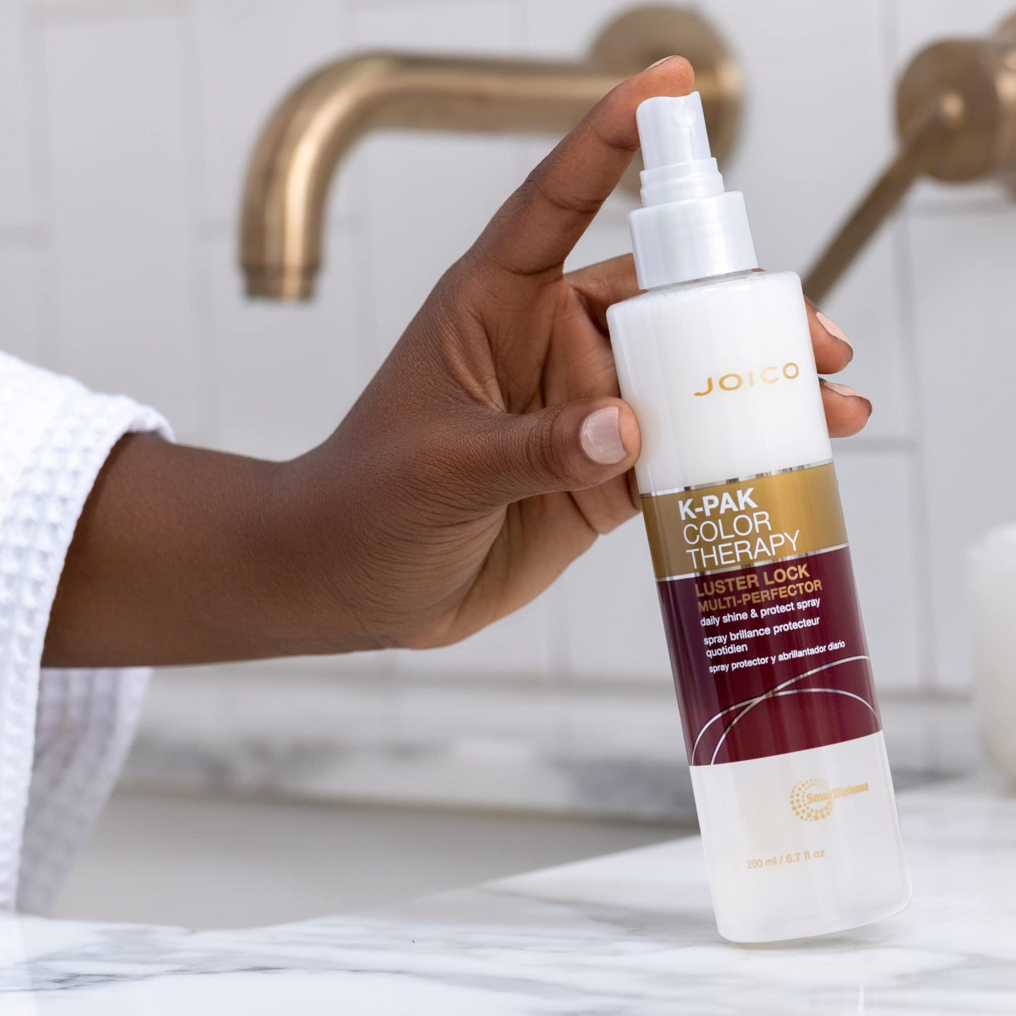 Joico K-PAK Color Therapy Luster Lock Multi-Perfector Daily Shine & Protect Spray|For Color-Treated Hair|Instantly Detangle|Control Frizz|Boost Shine|With African Maketti & Argan Oil|6.7 Fl Oz