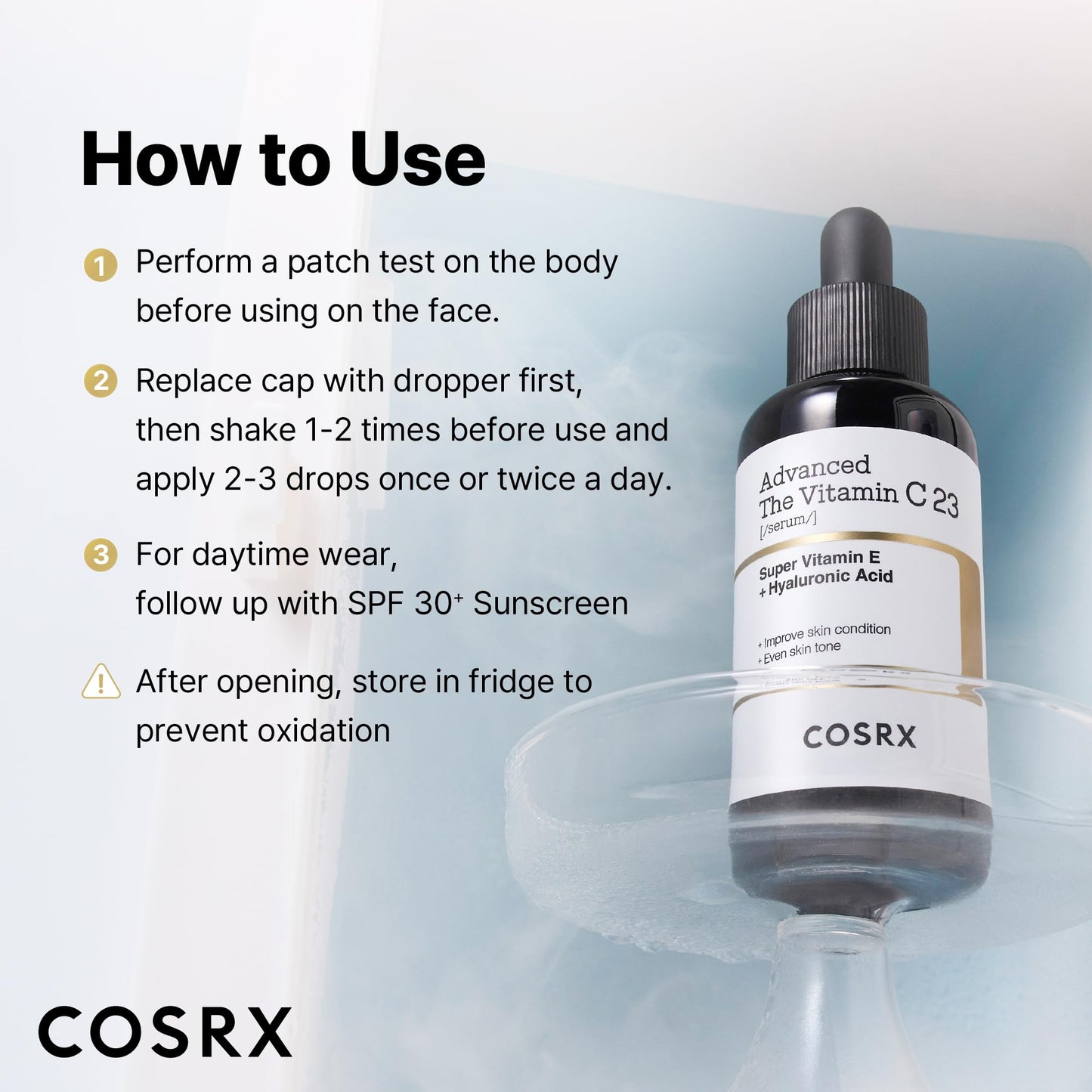 COSRX Advanced Pure Vitamin C 23% Serum with Vitamin E & Glutathione, Korean Vitamin C Serum for Fine Lines, Uneven Skin Tone & Dull Skin, 0.7oz, Korean Skin Care