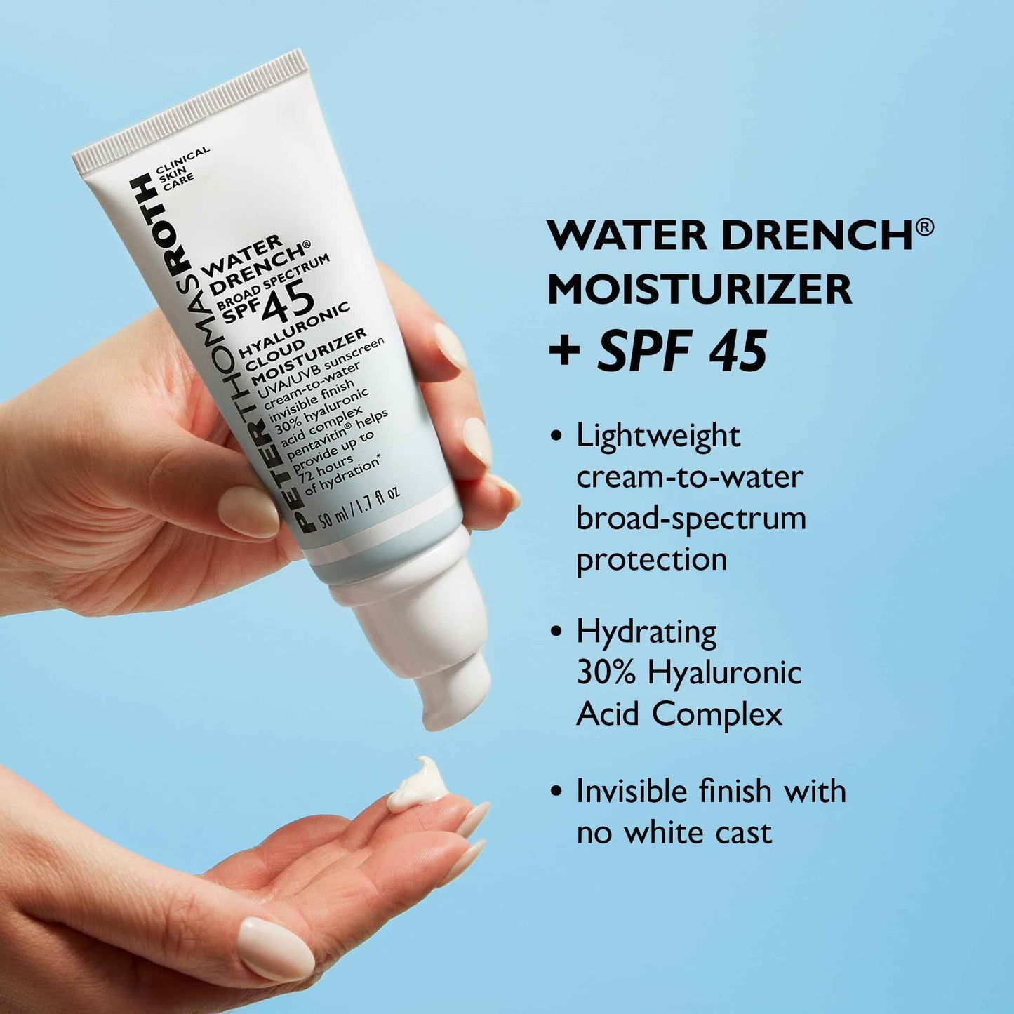 Peter Thomas Roth | Water Drench® Broad Spectrum SPF 45 Hyaluronic Cloud Moisturizer