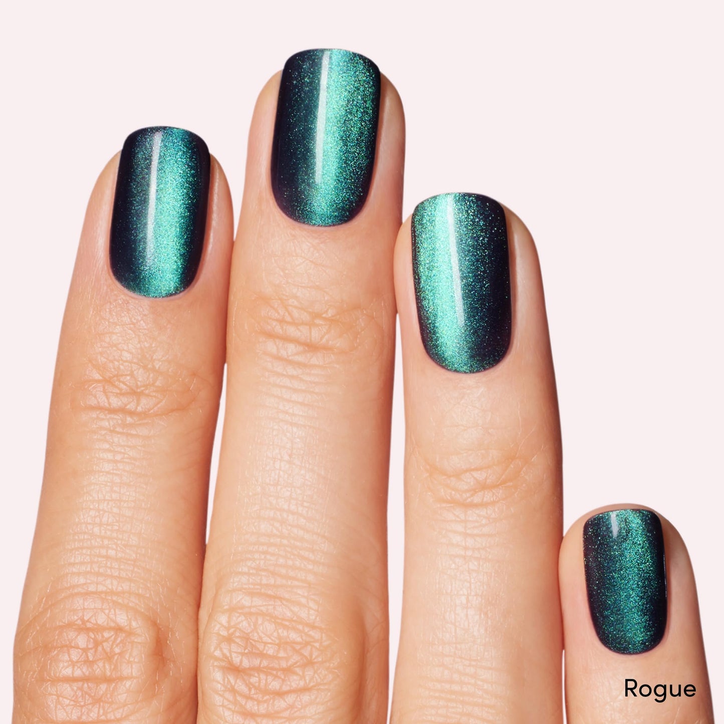 Dashing Diva One Gel Magnetic Polish Duo - Watermelon - Red & Green - Rouge & Villainous - 3-in-1 Base Coat, Nail Color & Top Coat - Magnetic Gel Nail Polish Set