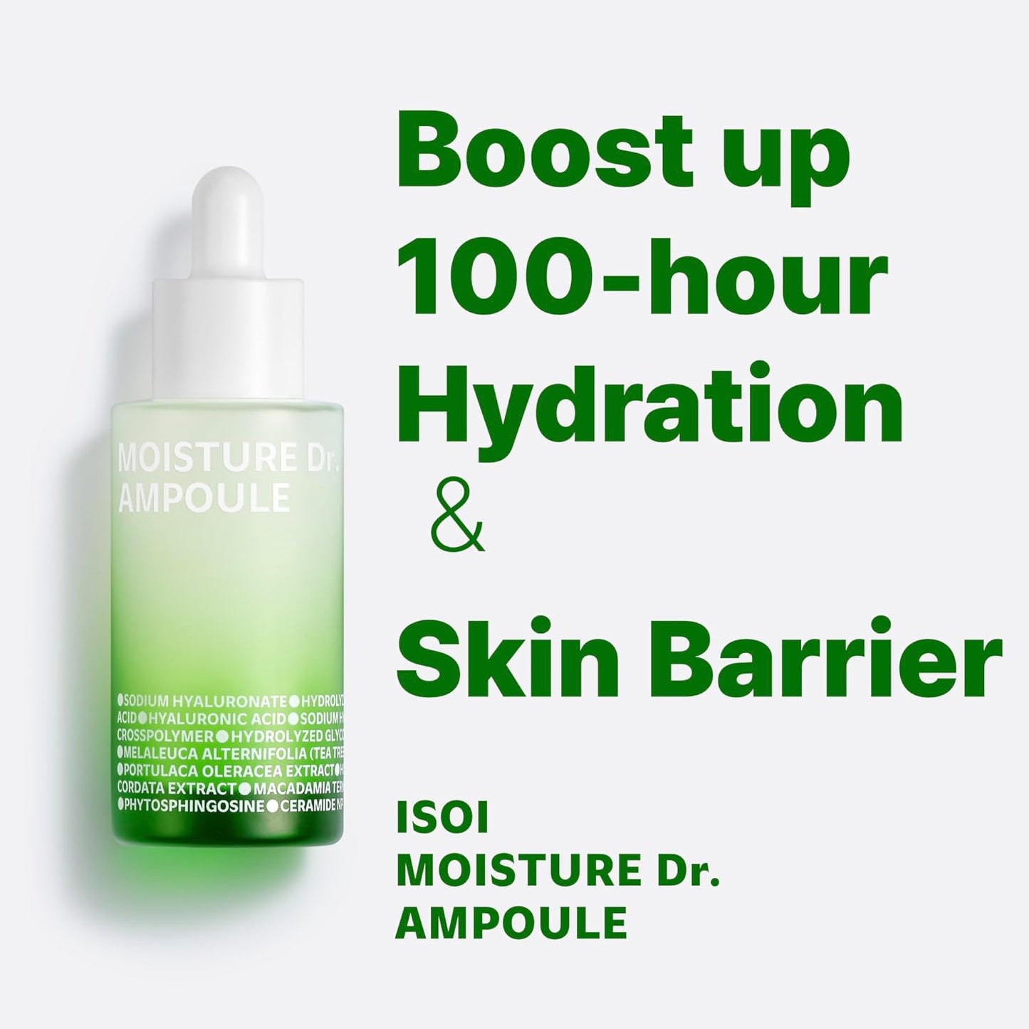 Moisture Dr. Ampoule Serum - Deep Hydration & Barrier Repair with Tea Tree Ceramide | 1.35 fl. oz (40ml)