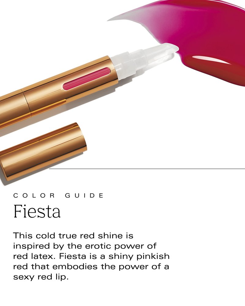 PDL Cosmetics by Patricia De León | Sexy Shine Red Tinted Lip Gloss (Fiesta) | Hydrating, Non-Sticky Formula | Lightweight, High Shine Finish | Vegan | Cruelty-Free | .14 fl oz