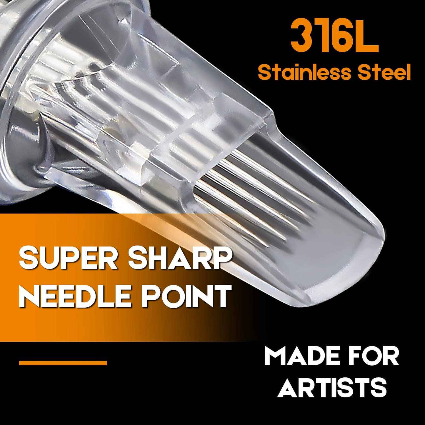 Tattoo Cartridge Needles - 40Pcs Mixed Sizes Tattoo Needles Cartridge Round Shader 3RS 5RS 7RS 9RS for Tattoo Kit and Tattoo Artists