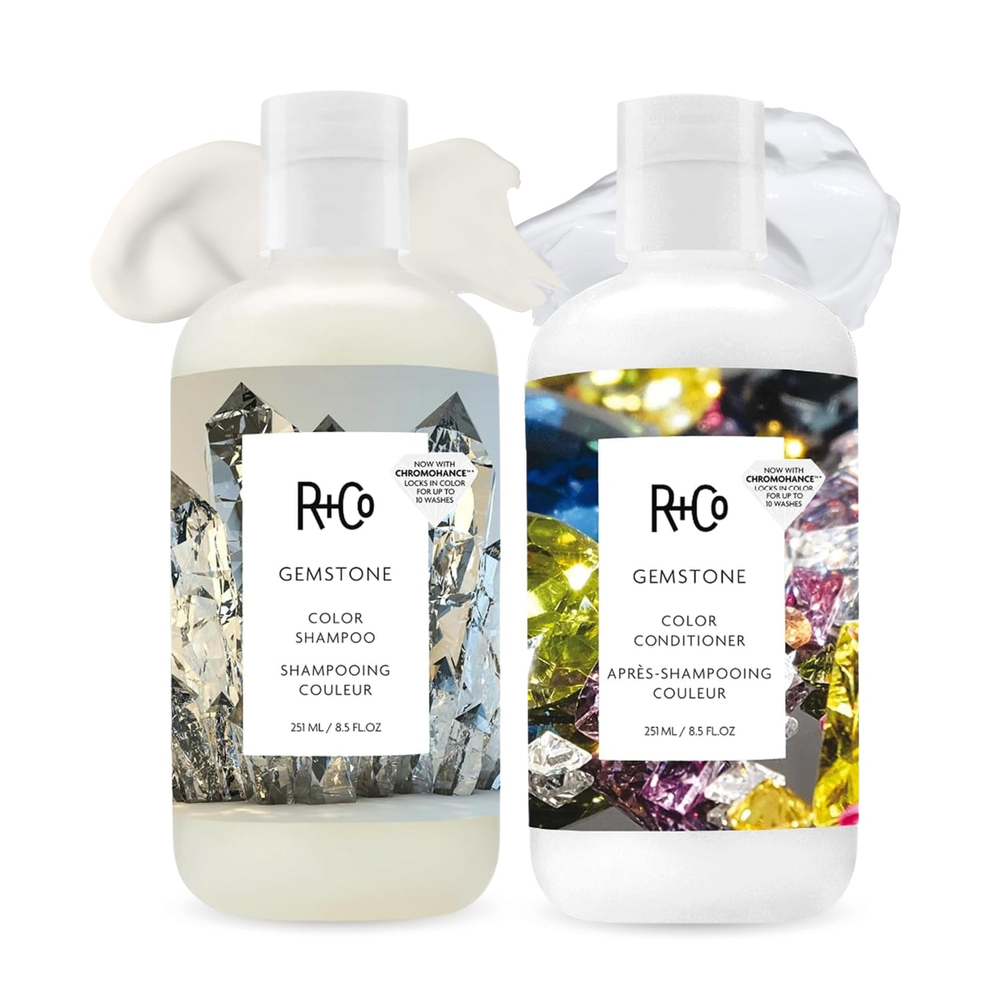 R+Co Gemstone Color Shampoo and Conditioner Set, 8.5 oz (Pack of 2)