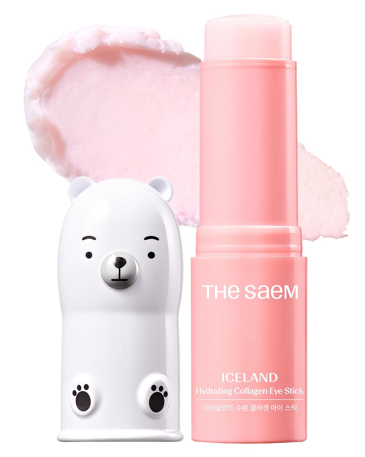 Iceland Hydrating Collagen Eye Stick - Anti-Wrinkle Moisturizing Balm for Saggy Skin | 0.38 oz Rose Scent