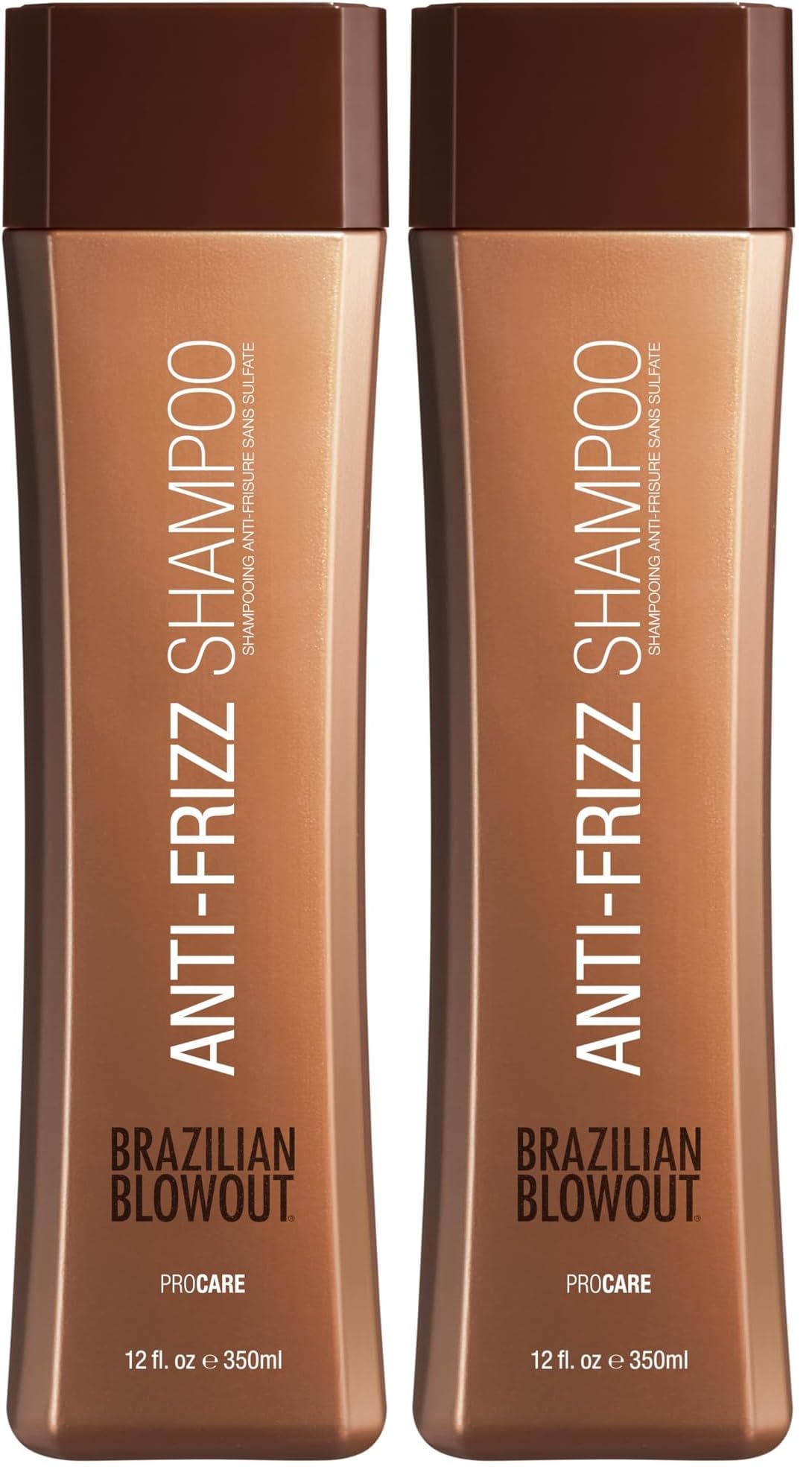 BRAZILIAN BLOWOUT Anti-Frizz Shampoo 12 fl oz for Dry Frizzy Hair (Pack of 2)